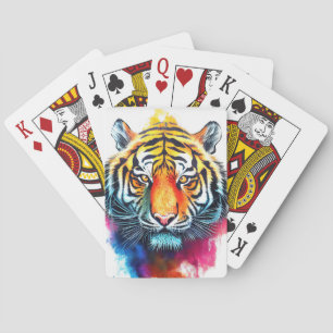Baraja De Cartas Naturaleza salvaje del tigre Color de los animales