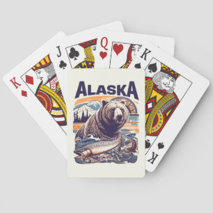 Baraja De Cartas Naturaleza vintage de Alaska