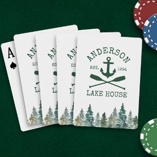 Baraja De Cartas Náutica Oars Pines Family Lake House