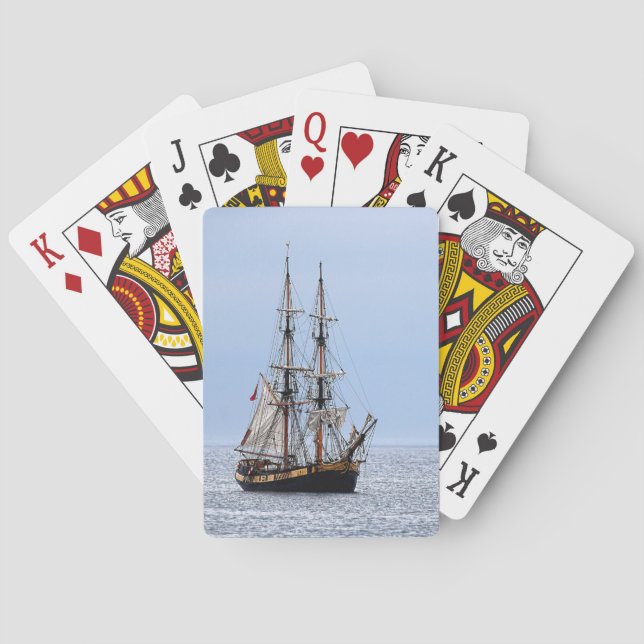 Baraja De Cartas Nautical Fishing Boys Blue Skies (Reverso)