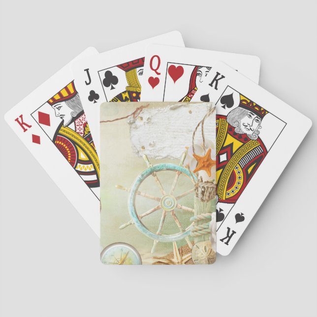 Baraja De Cartas Nautical Series Design 2 Playing Cards (Reverso)