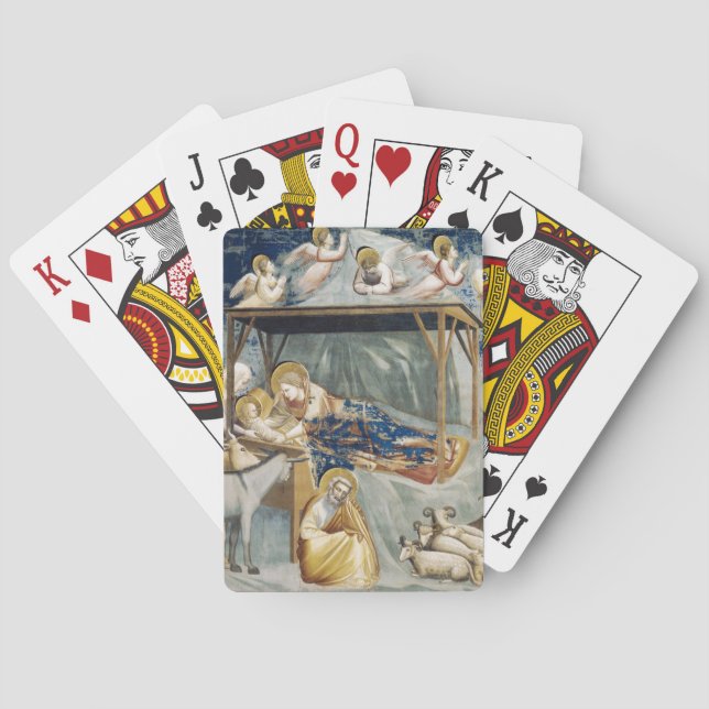 Baraja De Cartas Navegación (nacimiento de Jesucristo) (por Giotto) (Reverso)