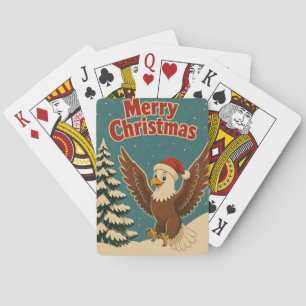 Baraja De Cartas Navidad Animal Águila Nieve Deriva