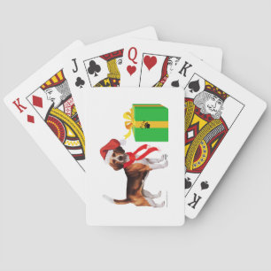 Baraja De Cartas Navidad Beagle