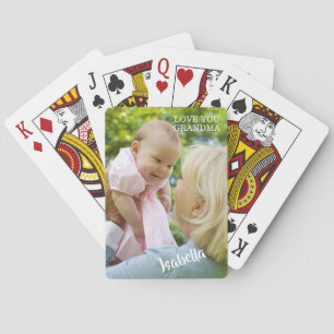 Baraja De Cartas Navidad con foto de bebé moderno