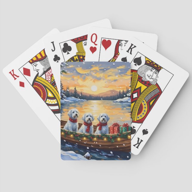 Baraja De Cartas Navidad de Barco Maltesa (Reverso)