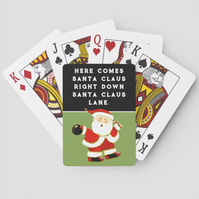 Baraja De Cartas Navidad de bolos (Reverso)