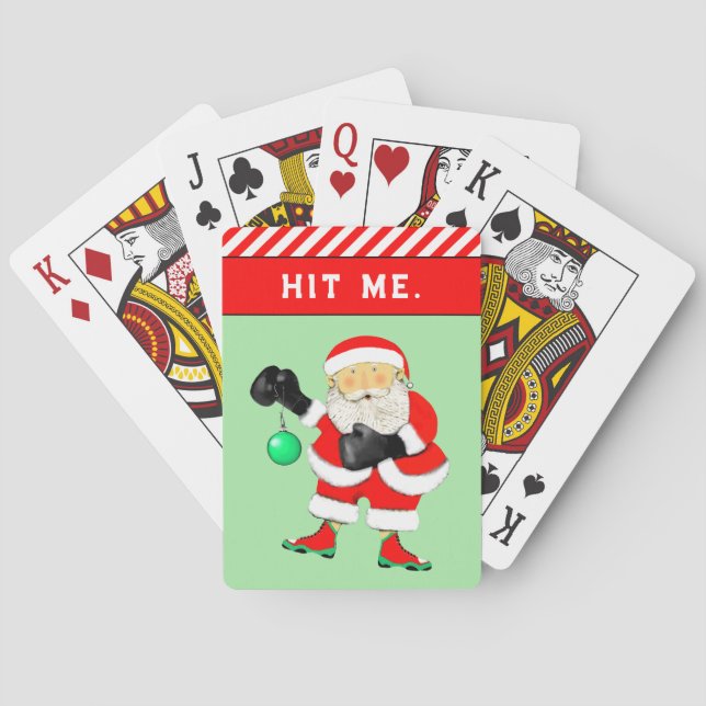 Baraja De Cartas Navidad divertida (Reverso)