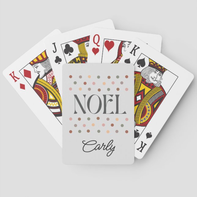 Baraja De Cartas Navidad NOEL Boho (Reverso)