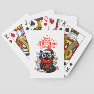 Baraja De Cartas Navidad Peluda Pequeña