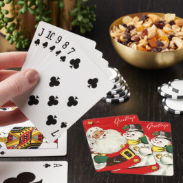 Baraja De Cartas navidad retro vintage navidad navideña