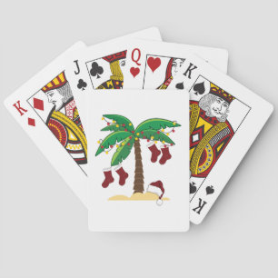 Baraja De Cartas Navidad tropical