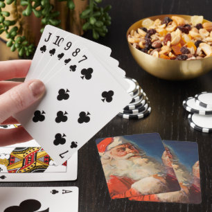 Baraja De Cartas Navidad Vintage, Lista de Niños Buenos y Malos de