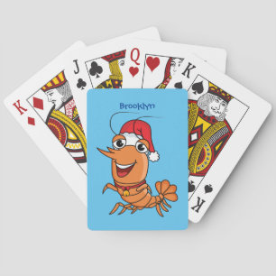 Baraja De Cartas Navidades alegres, camarones, personalizado ilustr