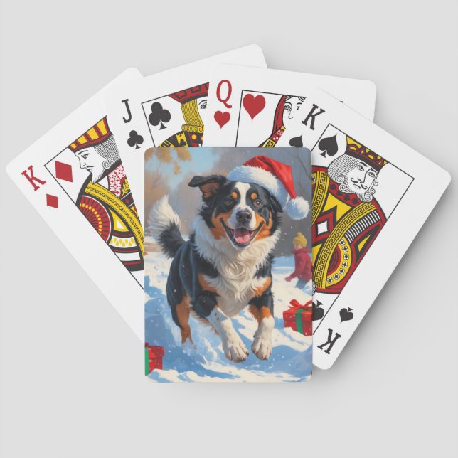 Baraja De Cartas Navidades bovinos australianos celebran escena de  (Reverso)