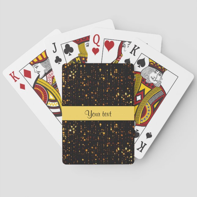 Baraja De Cartas Navidades brillantes de oro (Reverso)