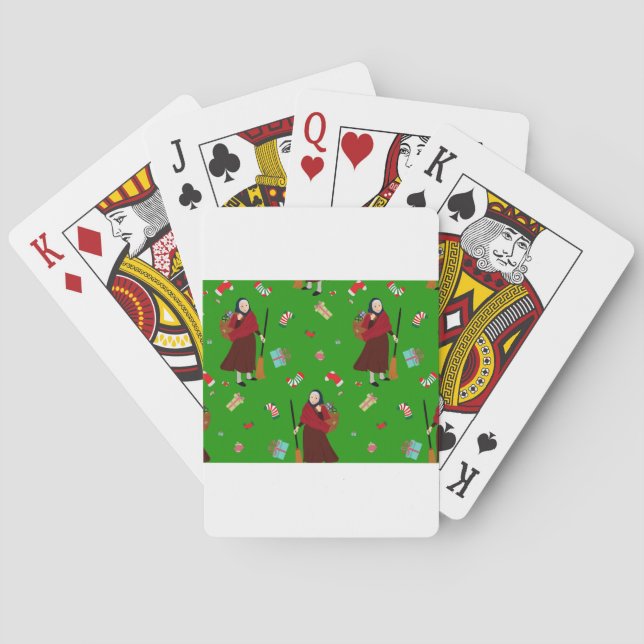 Baraja De Cartas navidades bruja Befana (Reverso)