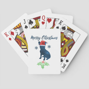 Baraja De Cartas Navidades Bulldog francés
