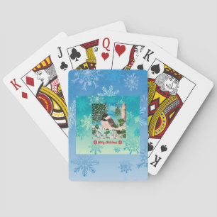 Baraja De Cartas Navidades Chickadee Chatter