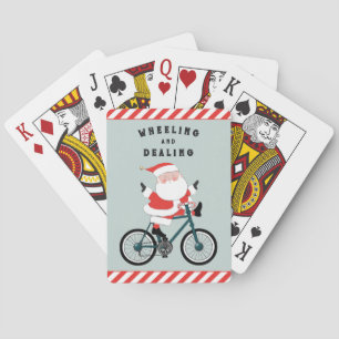Baraja De Cartas Navidades ciclistas Stocking Stuffer