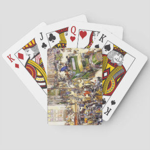 Baraja De Cartas Navidades Compradores en la Quinta Avenida (Nueva