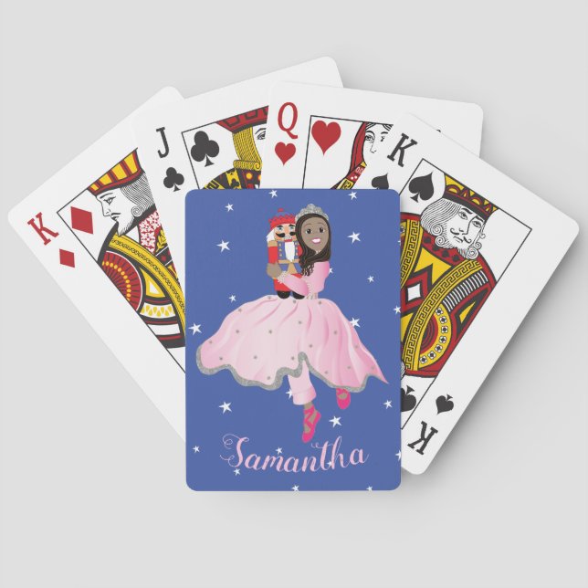 Baraja De Cartas Navidades Dark Haired Ballerina Clara (Reverso)