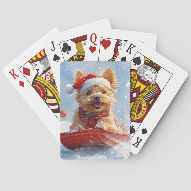 Baraja De Cartas Navidades de Australia aterrorizados por dejar que (Reverso)