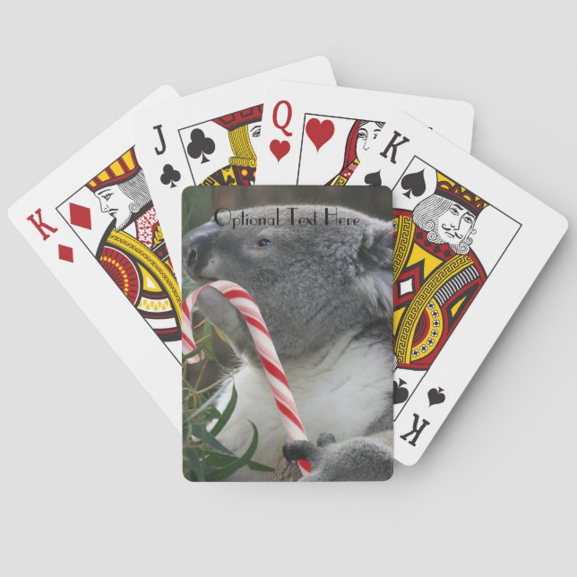 Baraja De Cartas Navidades de Australia Koala Bear (Reverso)