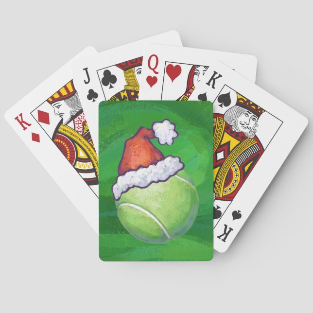 Baraja De Cartas Navidades de bolas de tenis Green (Reverso)