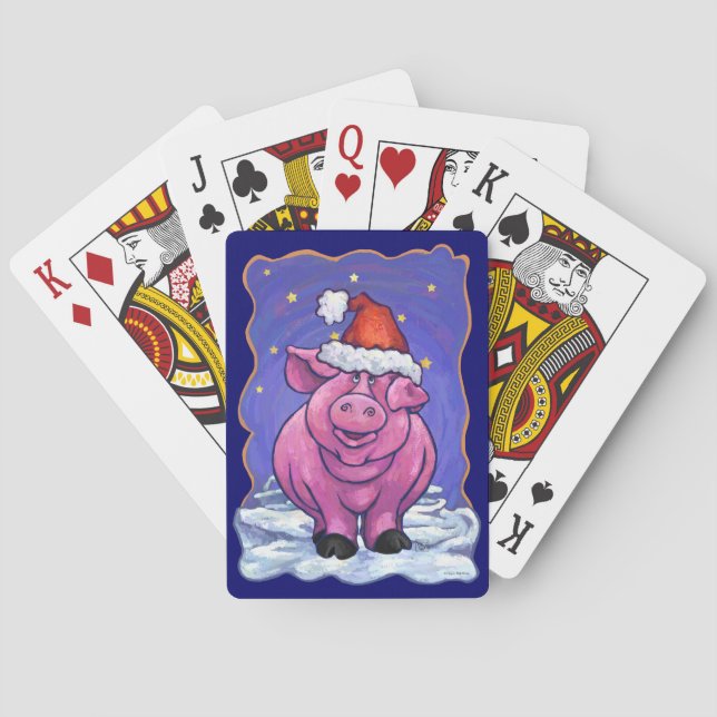 Baraja De Cartas Navidades de cerdo (Reverso)