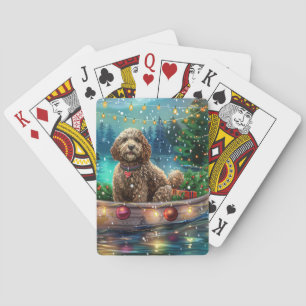 Baraja De Cartas Navidades de Cockapoo Voyage festivo