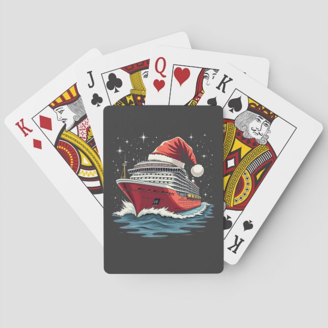 Baraja De Cartas Navidades de crucero para familias con  de juego (Reverso)