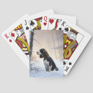 Baraja De Cartas Navidades de English Springer Spaniel Let It Snow