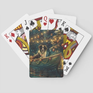 Baraja De Cartas Navidades de Frontera Collie Voyage festivo