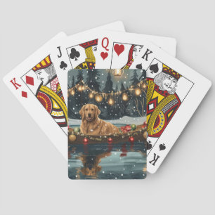 Baraja De Cartas Navidades de Golden Retriever