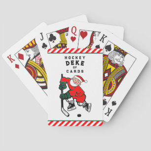 Baraja De Cartas Navidades de hockey levantando pantalones