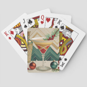 Baraja De Cartas Navidades de Mid Century Fiesta de cócteles Hora f