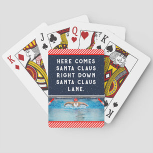 Baraja De Cartas Navidades de natación