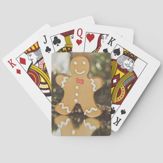 Baraja De Cartas Navidades de pan de jengibre (Reverso)