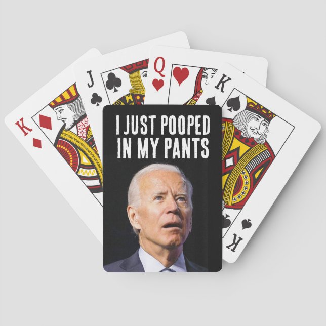 Baraja De Cartas Navidades DE PANTALONES DE BIDEN ENVOLCADOS (Reverso)