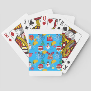 Baraja De Cartas navidades de santa taco negro