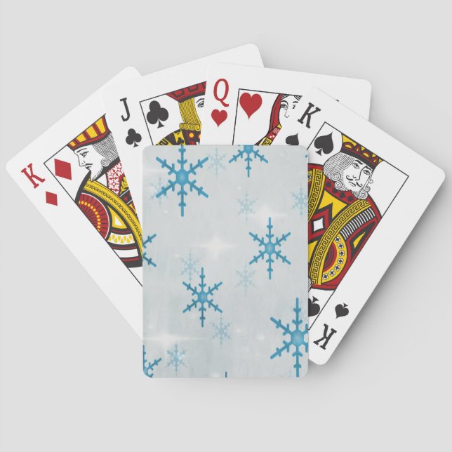 Baraja De Cartas Navidades de SnowflakesBling (Reverso)