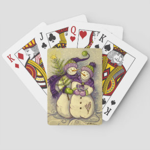 Baraja De Cartas navidades de Snowmen 4882