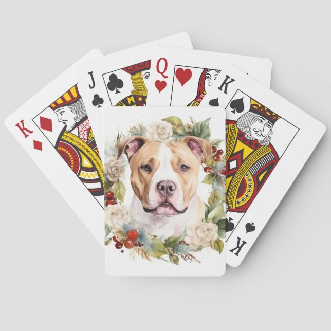 Baraja De Cartas Navidades de Staffordshire en Estados Unidos (Reverso)