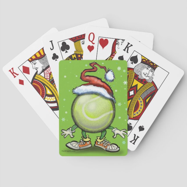 Baraja De Cartas Navidades de tenis (Reverso)