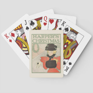Baraja De Cartas Navidades de Vintage Harper en 1896