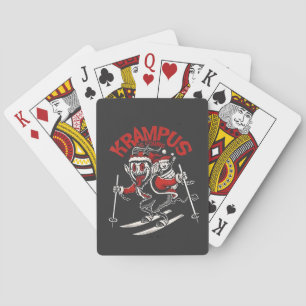Baraja De Cartas Navidades de Xmas Gruss Vom Krampus Devil