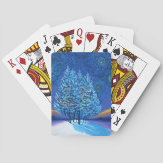 Baraja De Cartas Navidades del estilo Van Gogh