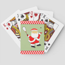 Baraja De Cartas Navidades del jugador de squash