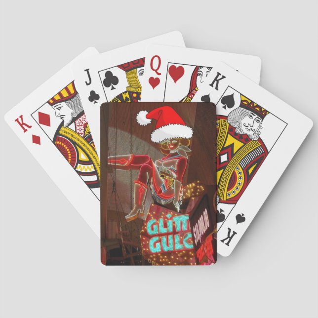 Baraja De Cartas Navidades del Purpurina Gulch de Las Vegas (Reverso)